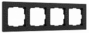 Рамка на 4 поста Werkel Hammer (черный) W0042408