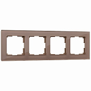 Рамка на 4 поста Werkel Favorit (латте, стекло) W0041142