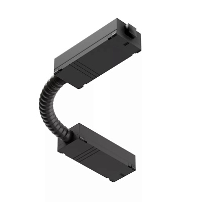 Коннектор угловой (гибкий) 220V чёрный для COLIBRI