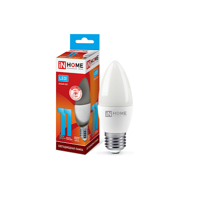 Свеча LED 11W Е27 4000К IN HOME