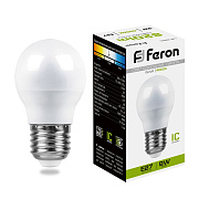globe LED 9W E27 4000K G45 LB-550 Feron