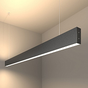 Линейный LED подвесной двусторонний светильник 128см 50Вт 4200К черный  Grand