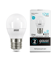 globe LED 12W E27 4100K Elementary (10/100)