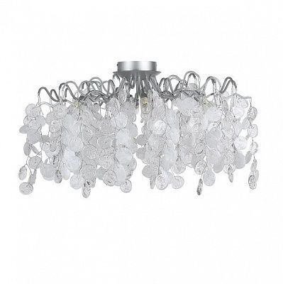 Светильник потолочный  TENERIFE PL8 SILVER CRYSTAL LUX