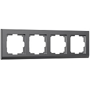 Рамка на 4 поста Werkel Stark (графит матовый) W0041864