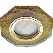 A Ecola MR16 DL1652 GU5.3 Glass 8-угольник Золотой блеск/Золото, FP1652EFF (10/50) НЕ ВОЗИТЬ
