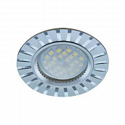 Ecola MR16 DL3183 GU5.3 матовый Хром/Алюм Полоски по кругу, FS1609EFF (10/100)