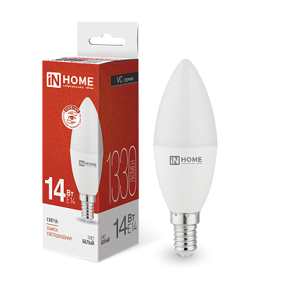 Свеча LED 14W Е14 4000К IN HOME