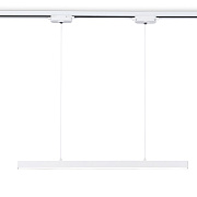 Трековый однофазный подвесной светодиодный светильник GL6783 WH белый LED 24W 4200K 600*22*1025