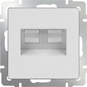 Розетка двойная Ethernet RJ-45 (белая) WL01-RJ45+RJ45 стар.