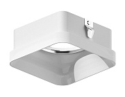 Насадка передняя 70*70mm N7755 FR белый матовый 70*70*H33mm Out10mm MR16