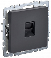 Розетка Ethernet RJ-45 (графит) кат.5E РК10-БрГ