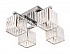 Ambrella TR5213/4 CH/CL хром/прозрачный E27/4 max 40W 630*630*220