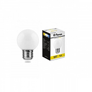 globe LED 1.0W E27 2700K G45  матовая Feron ПОД ЗАКАЗ