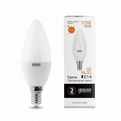 Свеча LED 10.0W E14 2700K (10/100)
