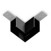 Коннектор угловой для накладного шинопровода Magnetic 220V GL1032 BK