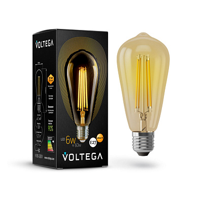 Светодиодная лампа Loft Led  ST64 6W 2800K E27