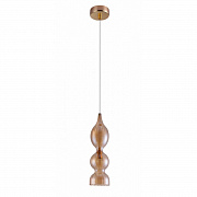 Светильник подвесной IRIS SP1 B AMBER CRYSTAL LUX