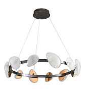 Kink Light 07693-12A,29 Люстра Юнни черный жемчуг d80 h120 Led 6*5W+6*7W (4000K) с пду