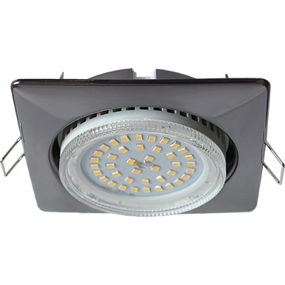 Ecola GX53 H4 Square черный хром Светильник квадратный
