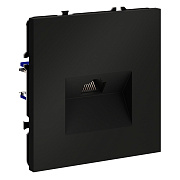 Розетка компьютерная VOLTUM S70 RJ45 кат.6, (черный матовый)