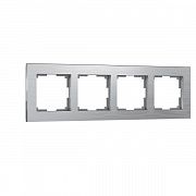 Рамка на 4 поста Werkel Aluminium (алюминий) W0041706 нов.