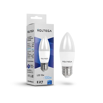 Свеча 10W 4000K E27 Candle Voltega