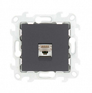 Simon 24 Графит Розетка RJ45 кат. 5е UTP