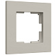 Рамка на 1 пост Slab (дымчатый софт) W0012917