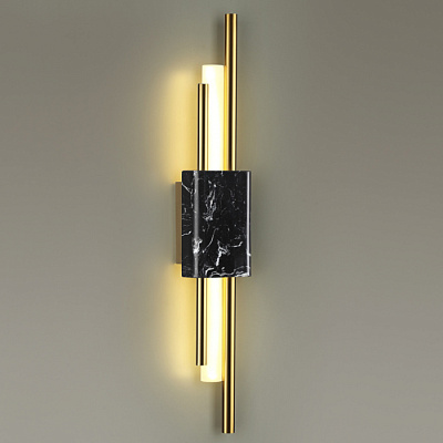 Бра MIDCENT 10W 3000К MARMI золотистый
