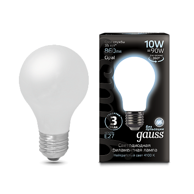 globe LED 10W Е27 4100К milky А60