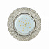 Ecola GX53 5319 H4 Glass Круг с  прозр.  мозаикой/фон зерк./центр.часть хром, FC53RMECB (10/30)