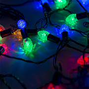 Гирлянда  "Шишки" SE-CONE-540M, 5M, 40 LED, мульти (4цв.), темно-зел. шнур 0,7м