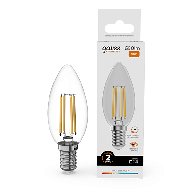 Свеча LED 10.0W E14 2700К Filament Elementary