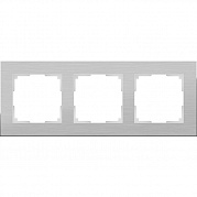 Рамка на 3 поста Werkel Aluminium (алюминий) WL11-Frame-03