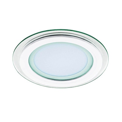 Светильник Acri 12W 4000K Белый/Прозрачный Круг