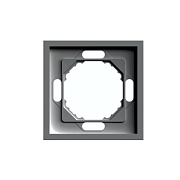 Рамка на 1 пост Эмили (антрацит) PFR00-5001-09