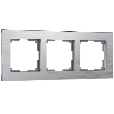 Рамка на 3 поста Werkel Aluminium (алюминий) W0031706