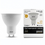 Gauss LED MR16 5.5W GU10 3000K (10/100)