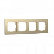 Рамка на 4 поста Werkel Aluminium (шампань алюминий) W0041711