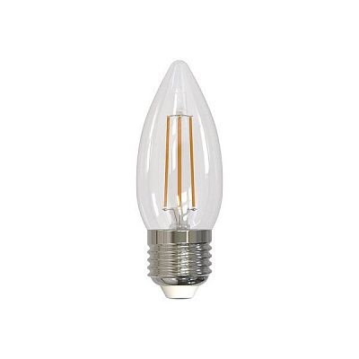 Свеча LED 9.0W E27 4000K Uniel прозрачная