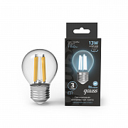 globe LED 13.0W E27 4100K Filament (1/10/50) Gauss ABC
