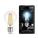 Filament A60 E27 15W 1450lm 4100К Gauss