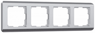 Werkel Stream W0042106 Рамка на 4 поста (серебряный)