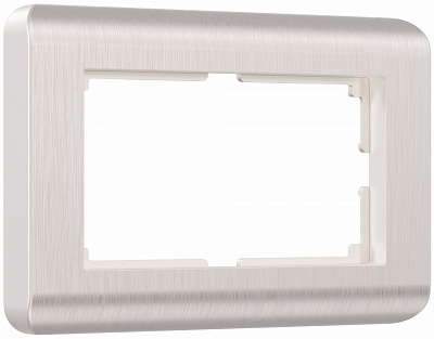 Werkel W0082113 Stream  Рамка для двойной розетки (перламутровый)