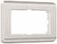 Werkel W0082113 Stream  Рамка для двойной розетки (перламутровый)