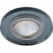 Ecola MR16 DL1650 GU5.3 Glass Стекло Черный, Черный хром Светильник круглый