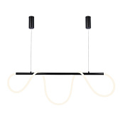 Ambrella FL10533 DCH черный хром 3000K/4200K/6400K 53W 1000*24*1200 (ПДУ РАДИО 2.4G) Светильник подвесной