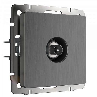 Werkel W1183004 ТВ-розетка оконечная (графит рифленый)