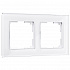 Werkel Favorit W0021101 Рамка на 2 поста (белый, стекло)